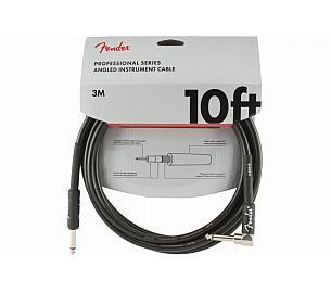Fender CABLE PROFESSIONAL SERIES 10' ANGLED BLACK