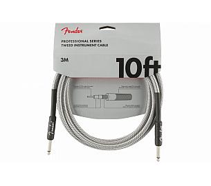 Fender CABLE PROFESSIONAL SERIES 10' WHITE TWEED
