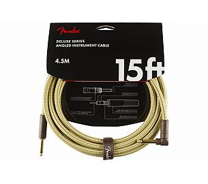 Fender CABLE DELUXE SERIES 15' ANGLED TWEED